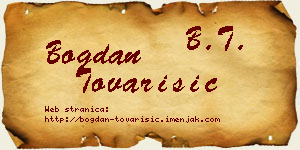 Bogdan Tovarišić vizit kartica